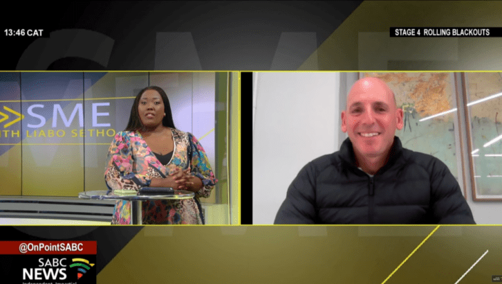 Gary Palmer on SABC News